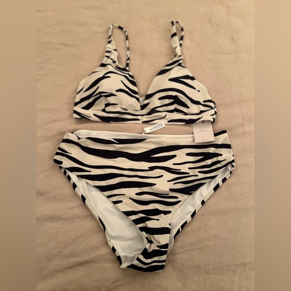 Zebra Print Bikini Set